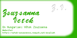 zsuzsanna vetek business card